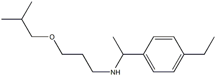 [1-(4-ethylphenyl)ethyl][3-(2-methylpropoxy)propyl]amine 结构式