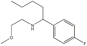 [1-(4-fluorophenyl)pentyl](2-methoxyethyl)amine 结构式