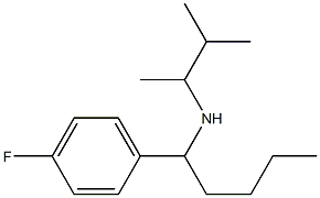 [1-(4-fluorophenyl)pentyl](3-methylbutan-2-yl)amine 结构式