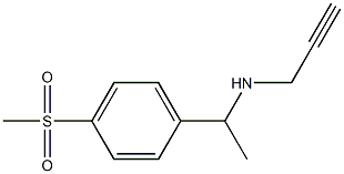 [1-(4-methanesulfonylphenyl)ethyl](prop-2-yn-1-yl)amine 结构式