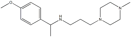 [1-(4-methoxyphenyl)ethyl][3-(4-methylpiperazin-1-yl)propyl]amine 结构式