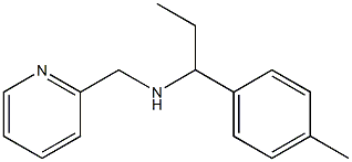 [1-(4-methylphenyl)propyl](pyridin-2-ylmethyl)amine 结构式