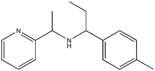 [1-(4-methylphenyl)propyl][1-(pyridin-2-yl)ethyl]amine 结构式