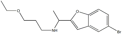 [1-(5-bromo-1-benzofuran-2-yl)ethyl](3-ethoxypropyl)amine 结构式