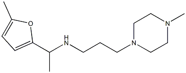 [1-(5-methylfuran-2-yl)ethyl][3-(4-methylpiperazin-1-yl)propyl]amine 结构式