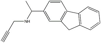 [1-(9H-fluoren-2-yl)ethyl](prop-2-yn-1-yl)amine 结构式