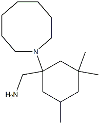 [1-(azocan-1-yl)-3,3,5-trimethylcyclohexyl]methanamine 结构式