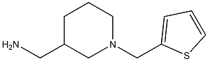 [1-(thiophen-2-ylmethyl)piperidin-3-yl]methanamine 结构式