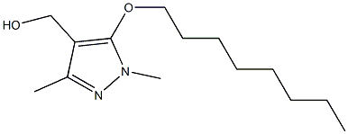 [1,3-dimethyl-5-(octyloxy)-1H-pyrazol-4-yl]methanol 结构式