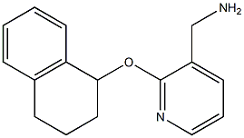 [2-(1,2,3,4-tetrahydronaphthalen-1-yloxy)pyridin-3-yl]methanamine 结构式