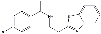 [2-(1,3-benzothiazol-2-yl)ethyl][1-(4-bromophenyl)ethyl]amine 结构式