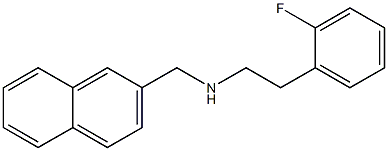 [2-(2-fluorophenyl)ethyl](naphthalen-2-ylmethyl)amine 结构式