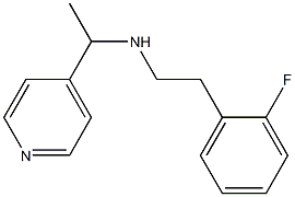 [2-(2-fluorophenyl)ethyl][1-(pyridin-4-yl)ethyl]amine 结构式