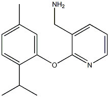 [2-(2-isopropyl-5-methylphenoxy)pyridin-3-yl]methylamine 结构式