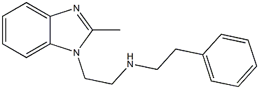 [2-(2-methyl-1H-1,3-benzodiazol-1-yl)ethyl](2-phenylethyl)amine 结构式