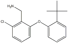 [2-(2-tert-butylphenoxy)-6-chlorophenyl]methanamine 结构式