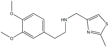 [2-(3,4-dimethoxyphenyl)ethyl][(2-methyl-1,3-thiazol-4-yl)methyl]amine 结构式