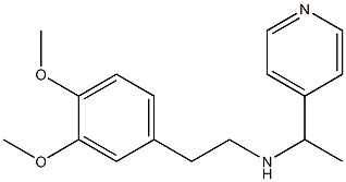 [2-(3,4-dimethoxyphenyl)ethyl][1-(pyridin-4-yl)ethyl]amine 结构式