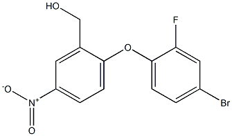 [2-(4-bromo-2-fluorophenoxy)-5-nitrophenyl]methanol 结构式