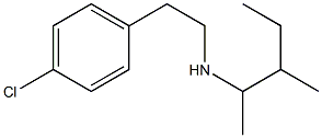 [2-(4-chlorophenyl)ethyl](3-methylpentan-2-yl)amine 结构式