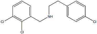 [2-(4-chlorophenyl)ethyl][(2,3-dichlorophenyl)methyl]amine 结构式