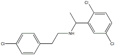 [2-(4-chlorophenyl)ethyl][1-(2,5-dichlorophenyl)ethyl]amine 结构式
