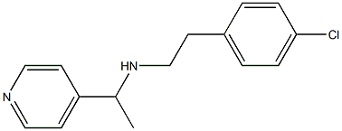 [2-(4-chlorophenyl)ethyl][1-(pyridin-4-yl)ethyl]amine 结构式