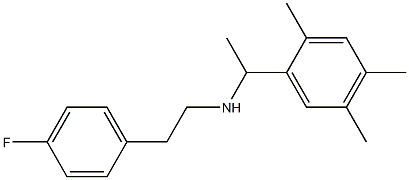 [2-(4-fluorophenyl)ethyl][1-(2,4,5-trimethylphenyl)ethyl]amine 结构式