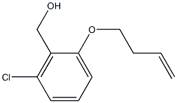 [2-(but-3-en-1-yloxy)-6-chlorophenyl]methanol 结构式