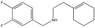 [2-(cyclohex-1-en-1-yl)ethyl][(3,4-difluorophenyl)methyl]amine 结构式