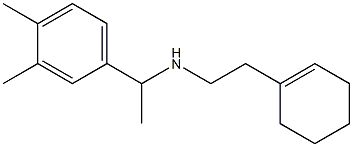 [2-(cyclohex-1-en-1-yl)ethyl][1-(3,4-dimethylphenyl)ethyl]amine 结构式