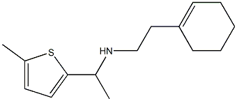 [2-(cyclohex-1-en-1-yl)ethyl][1-(5-methylthiophen-2-yl)ethyl]amine 结构式