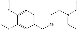 [2-(diethylamino)ethyl][(3,4-dimethoxyphenyl)methyl]amine 结构式