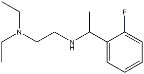 [2-(diethylamino)ethyl][1-(2-fluorophenyl)ethyl]amine 结构式