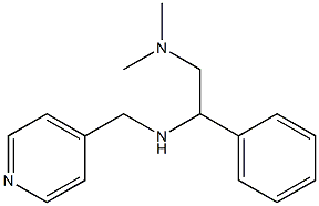 [2-(dimethylamino)-1-phenylethyl](pyridin-4-ylmethyl)amine 结构式