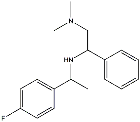 [2-(dimethylamino)-1-phenylethyl][1-(4-fluorophenyl)ethyl]amine 结构式