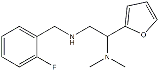 [2-(dimethylamino)-2-(furan-2-yl)ethyl][(2-fluorophenyl)methyl]amine 结构式