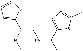 [2-(dimethylamino)-2-(furan-2-yl)ethyl][1-(5-methylthiophen-2-yl)ethyl]amine 结构式