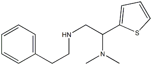 [2-(dimethylamino)-2-(thiophen-2-yl)ethyl](2-phenylethyl)amine 结构式