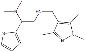 [2-(dimethylamino)-2-(thiophen-2-yl)ethyl][(1,3,5-trimethyl-1H-pyrazol-4-yl)methyl]amine 结构式