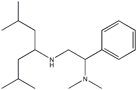 [2-(dimethylamino)-2-phenylethyl](2,6-dimethylheptan-4-yl)amine 结构式