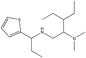 [2-(dimethylamino)-3-ethylpentyl][1-(thiophen-2-yl)propyl]amine 结构式