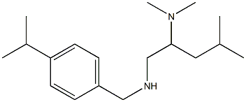 [2-(dimethylamino)-4-methylpentyl]({[4-(propan-2-yl)phenyl]methyl})amine 结构式
