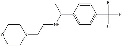 [2-(morpholin-4-yl)ethyl]({1-[4-(trifluoromethyl)phenyl]ethyl})amine 结构式