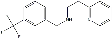 [2-(pyridin-2-yl)ethyl]({[3-(trifluoromethyl)phenyl]methyl})amine 结构式