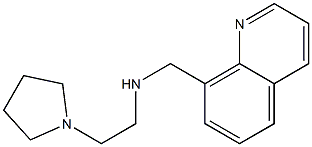 [2-(pyrrolidin-1-yl)ethyl](quinolin-8-ylmethyl)amine 结构式