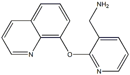 [2-(quinolin-8-yloxy)pyridin-3-yl]methanamine 结构式