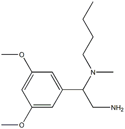 [2-amino-1-(3,5-dimethoxyphenyl)ethyl](butyl)methylamine 结构式