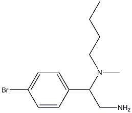 [2-amino-1-(4-bromophenyl)ethyl](butyl)methylamine 结构式