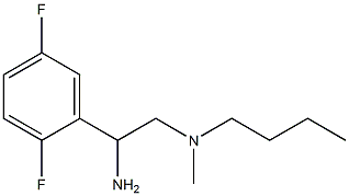 [2-amino-2-(2,5-difluorophenyl)ethyl](butyl)methylamine 结构式